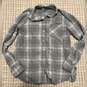 Grey& White flannel